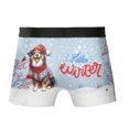 thumbnail image 2 of Hello Winter Australian Shepherd Smiling in Red Scarf Hat Welcome Christmas All Over Print Boxer Briefs Underwear for Men Dad Aussie Dog Lover Gifts - 00017, 2 of 6