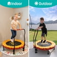 thumbnail image 6 of Skywalker Trampolines 36" Mini Trampoline for Kids & Toddlers - No-Spring Design with Adjustable Handlebar, Foldable for Easy Storage, Indoor/Outdoor Use, 6 of 8