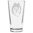 thumbnail image 2 of Scotch Collie Dog Themed Etched All Purpose 16oz Pint Glass, 2 of 3