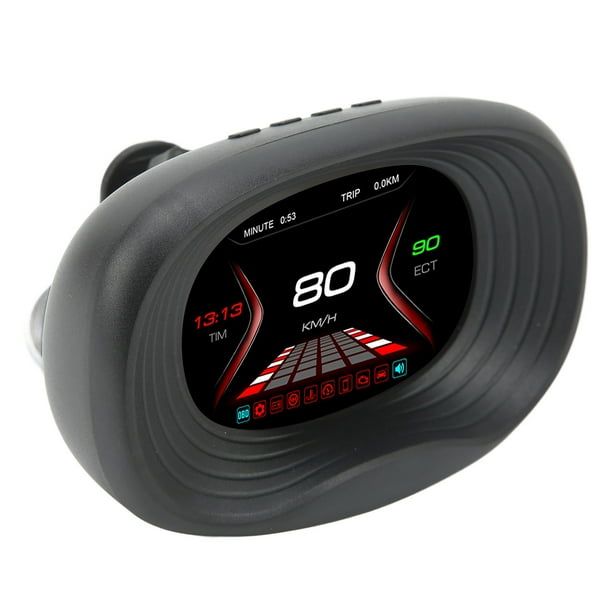 Velocidad de VoltaJe de Temperatura Pantalla Hud, OBD Hud Digital Digital alarma Alarma de Alta Precisión Código de Falla de Alta Precisión Para Automóvil