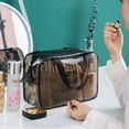 thumbnail image 2 of Bolsa de lavado portátil de gran capacidad, bolsa de almacenamiento de cosméticos impermeable de PVC transparente de viaje portátil para mujer, 2 of 5