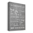 thumbnail image 2 of Neutral Bathroom Rules Premium Gallery Wrapped Canvas - Ready to Hang, 2 of 9