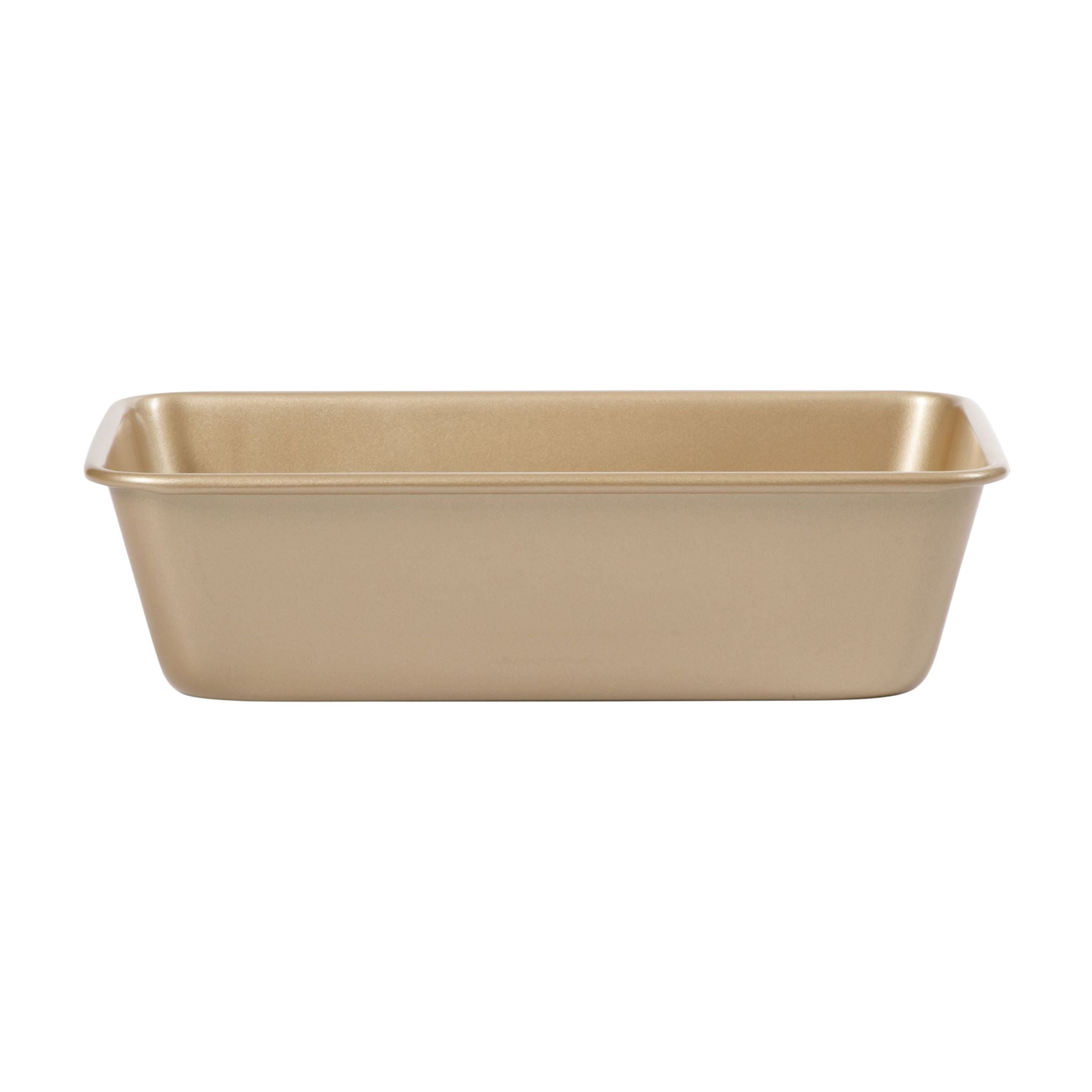 Martha Stewart Everyday 5-Piece Nonstick Carbon Steel Bakeware Set, Oven Safe, Champagne