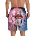 thumbnail image 3 of Harley Quinn Mens Swim Trunks Quick Dry Board Shorts With Mesh Lining, Beach Shorts Swimwear Bathing Suits, 3 of 7