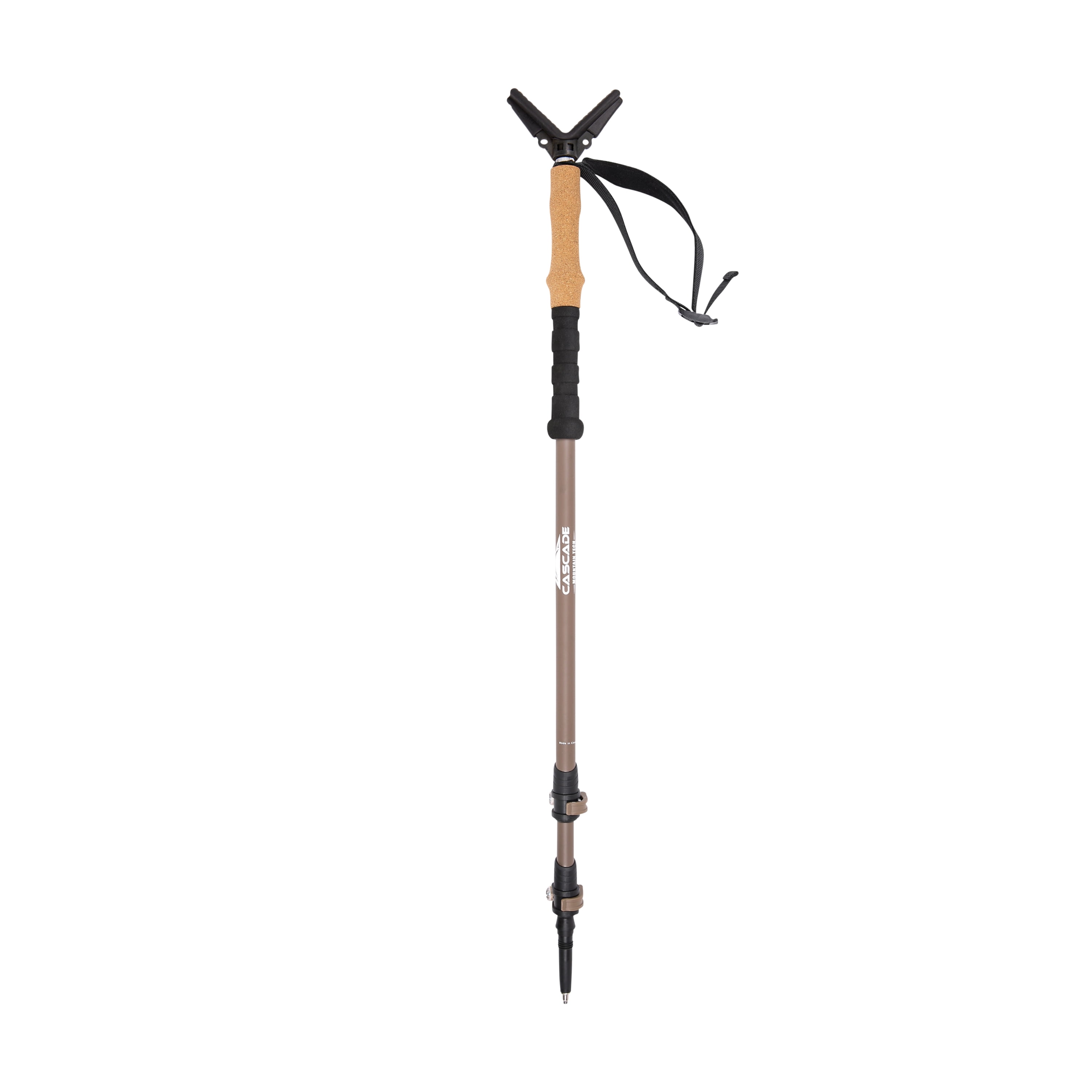 Cascade Mountain Tech Carbon Fiber Monopod Poles with Accessories Mounts and Quick Locks - 2 Pack