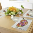 thumbnail image 4 of Ambesonne Valentines Day Place Mats Set of 4, Flower Rose Leaf, Standard Size, Multicolor, 4 of 6