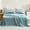 Aqua, variant on TOSMO 100% French Linen Sheets Set, Breathable and Durable Linen Flax Bedding 4 Pcs Set for Hot Sleepers - 1 Flat Sheet, 1 Fitted Sheet, 2 Pillowcases - (Terracotta, Queen)