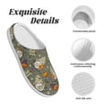 thumbnail image 5 of Daiia Halloween Mummy Gnome Print Women’s Fuzzy Slippers Memory Foam Lightweight House Shoes Cozy Loafer Flannel House Shoes-44/45, 5 of 7