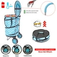 thumbnail image 3 of dbest products Bigger Cooler Trolley Dolly, Moroccan Tile Insulated Folding Shopping Cart with Removable Bag Rolling Beach Tote Cooler with Wheels  Pop Up Golf, 3 of 6