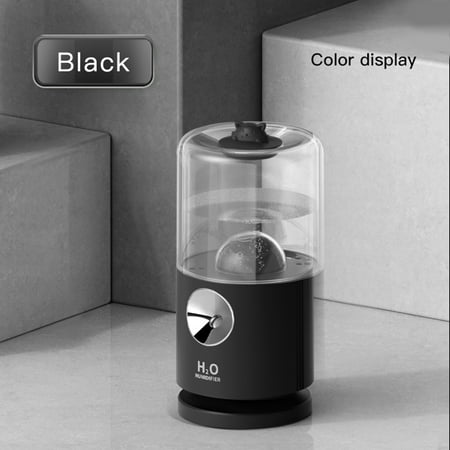 

Holiday Deals! TUOBARR Portable Mini Projection Humidifier 400ml Small Cool Mist Humidifier USB Personal Desktop Humidifier for Bedroom Office Home Super Quiet 90° Automatic Rotation