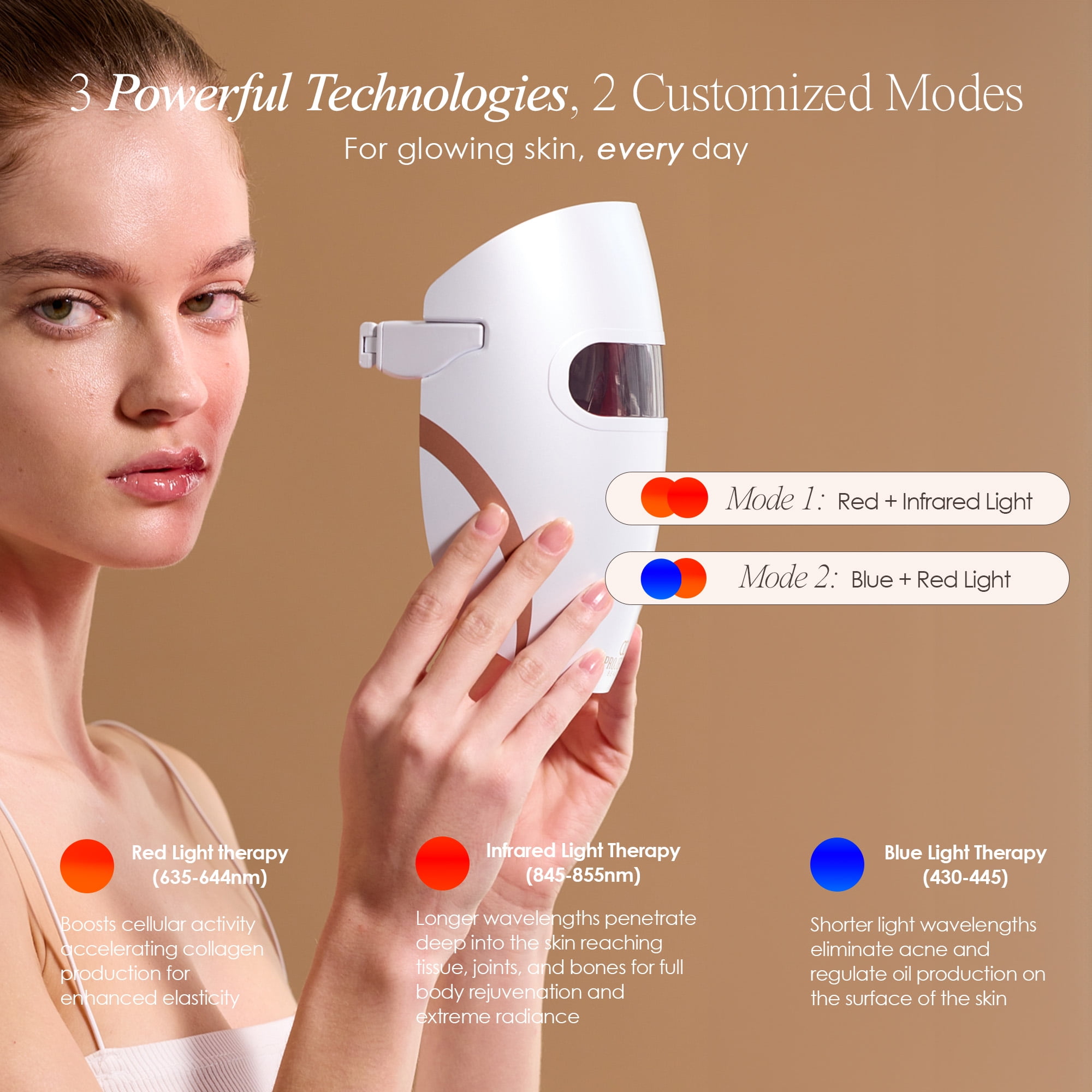 Project E Beauty Lumamask Pro Facial Skin Device | LED Light