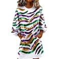 thumbnail image 1 of RXMEKW Robe de Carnaval pour Femmes à Manches Longues et Col Rond, Robe Maxi Imprimée pour Fête et Performance de Danse, 1 of 3