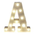 thumbnail image 1 of Xihbxyly Letras Led Iluminadas, Decoración Del Alfabeto Personalizable, Luces de Marquesina En Blanco Cálido, Diseño a Pilas, Ideal para Fiestas, Cumpleaños y Aniversarios, Fácil de Colocar, Tamaño 1, 1 of 2