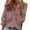 Brown, variant on WREESH Womens Fashion Blouses Business Casual Tops Ruffle V Neck Solid Color Pullover Regular Fit Long Sleeve Tops Casual Full Tops Loose Plus Size Clothing Beige