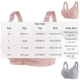 thumbnail image 2 of Xdegoge Front Snap Closure Bras for Women No Underwire Lace Push Up Beauty Back Bralettes Comfort Breathable Adjustable Strap Wirefree Bra, 2 of 2