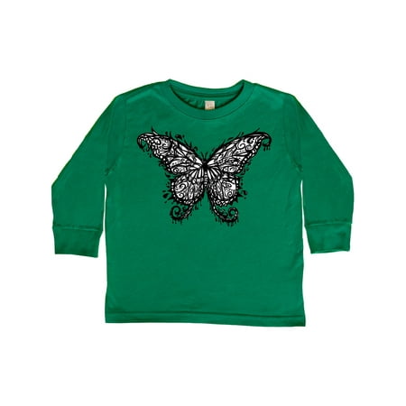 

Inktastic Black Ink Butterfly Gift Toddler Boy or Toddler Girl Long Sleeve T-Shirt