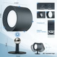 thumbnail image 3 of Liquidación Total, Lámpara de pared LED con rotación de 360 grados, lámpara de pared inalámbrica de color RGB con control remoto y lámpara de pared recargable Akmoler, 3 of 6
