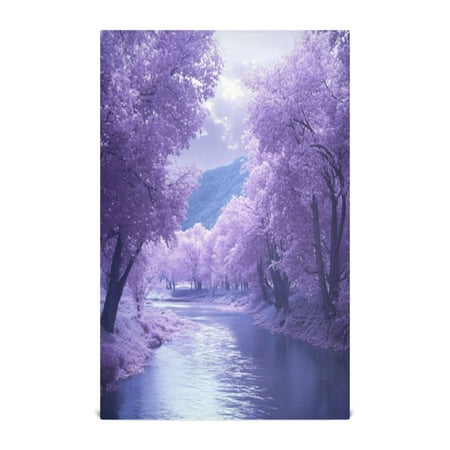 

Kitchen Towel 28x18 Inches x1，Plate Towel Decorative Towel Napkin Tea Towel Tea Towels For Kitchen Dish Cloths & Dish Towels Purple River Picture