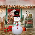 thumbnail image 2 of AMERTEER Inflatable Cartoon Giant Snowman with LED Light for Xmas Garden Party Decor, 2 of 9