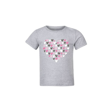 

Instant Message - Heart Filled Silhouette SPARKLE-TODDLER SHORT SLEEVE TEE