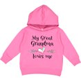 thumbnail image 2 of Inktastic My Great Grandma Loves Me Heart Great Grandchild Toddler Hoodie, 2 of 4