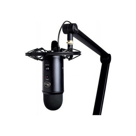 Blue Microphones - Yeticaster Studio Professional Wired Multi-Pattern Condenser Microphone Desktop Bundle