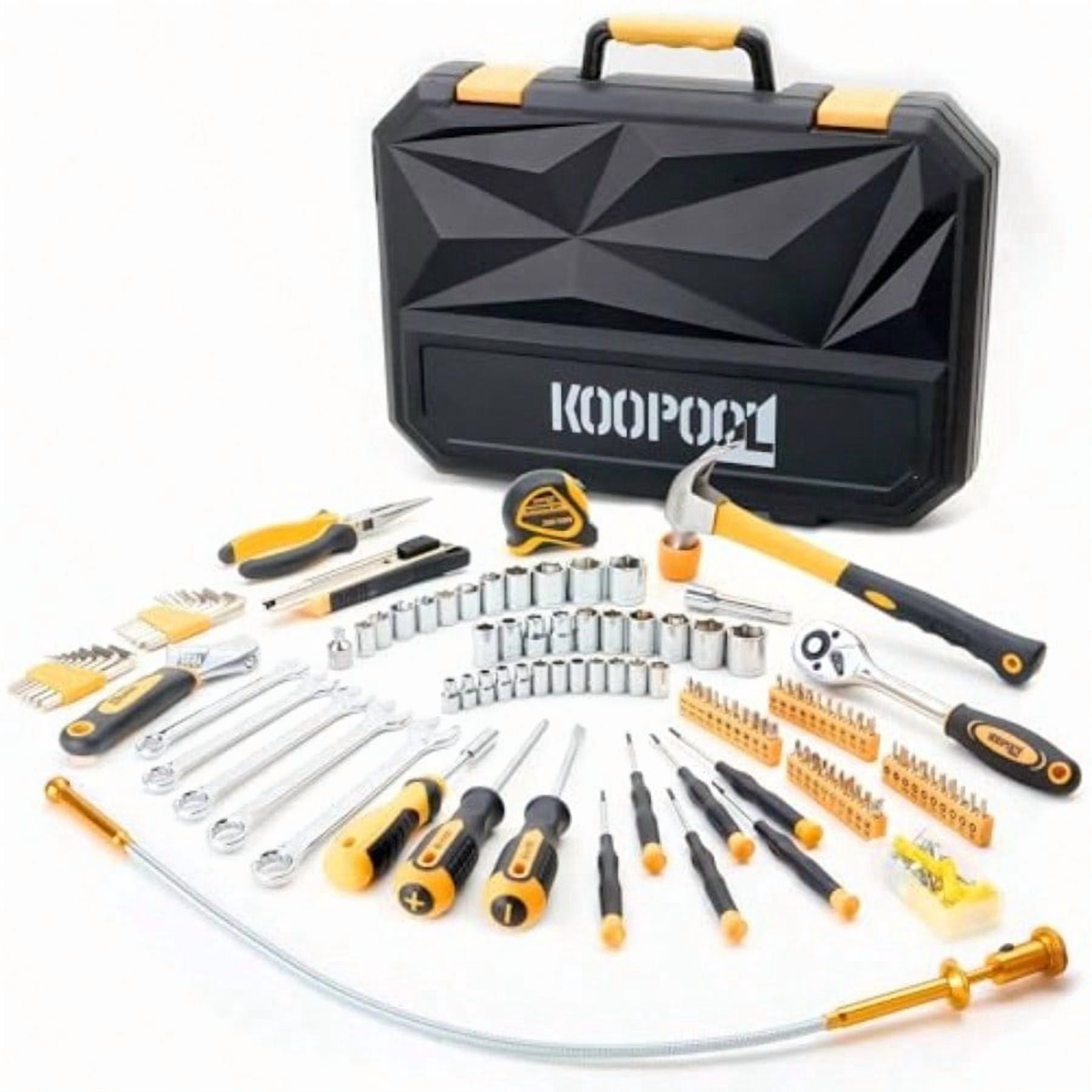 159 Piece Tool Set Tool Box Kit for Mechanic and Car General Household Home Tool Kit Basic Tool Kit for Home Auto Repair with Storage Case