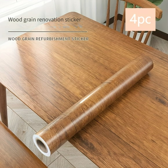 HLONK Wood Look Wallpaper Peel And Stick Countertops Waterproof Contact Paper for Cabinets Kitchen Cabinet Furniture Desk.”23.6*118.1”