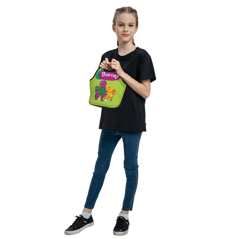 58.Barney&Friends サーモス　ランチボックス　バーニー＆フレンズ Barney And Friend Neoprene Lunch Bag Insulated Waterproof