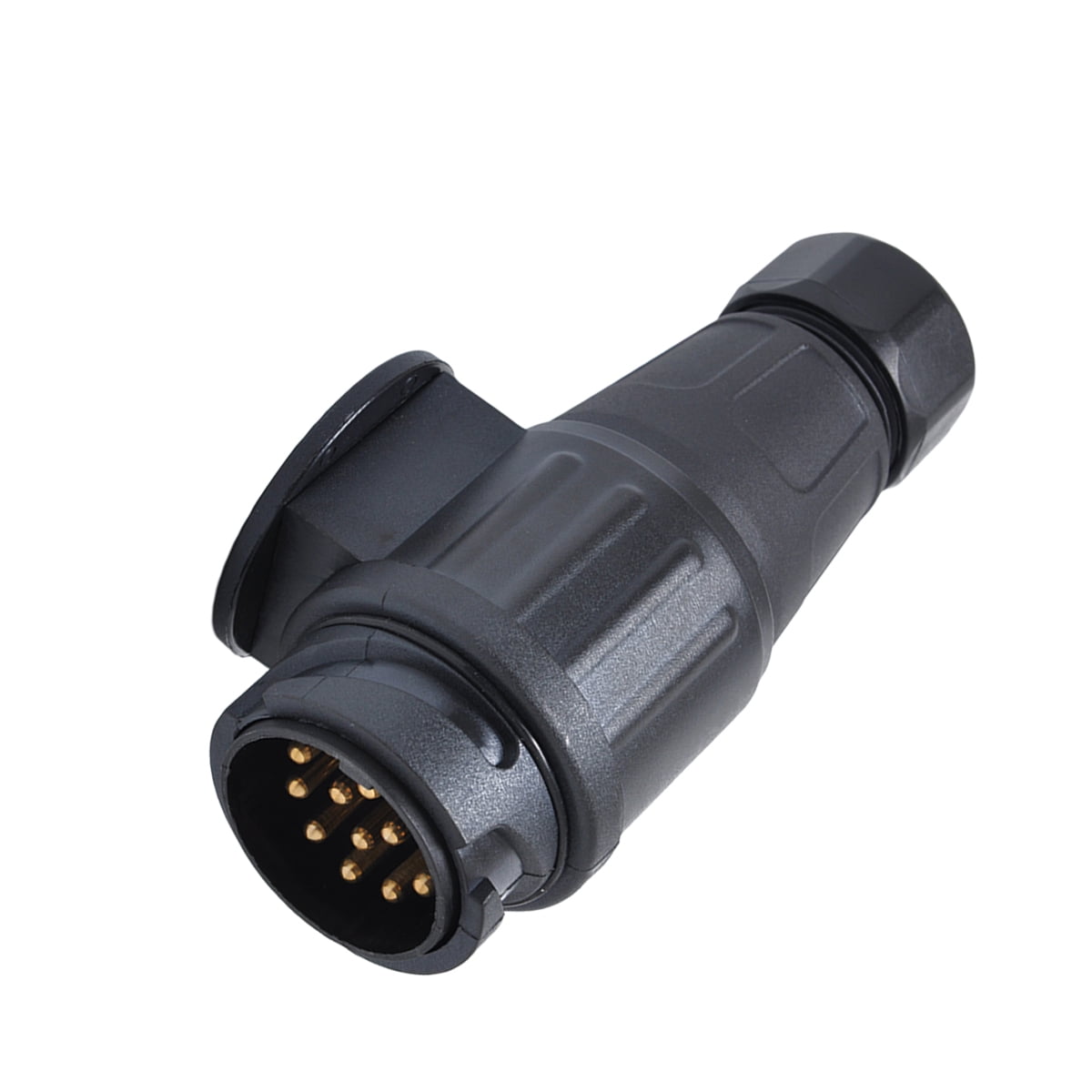Frcolor 12V 13 Pin Trailer Plug Adapter Plastic 13 Pole Trailer Electrical Connector Wiring