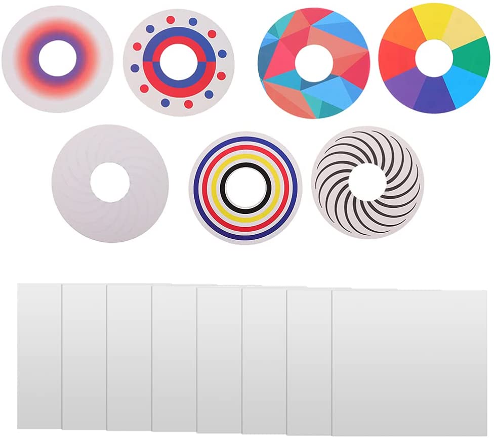 EXCEART 7 Pièces Étudiants Kaléidoscope Miroir Jouet Kit DIY Miroir Feuilles De Papier Enfants Miroir La Fabrication du Papier Jouet Préscolaire Développement Éducation La Science Jouet