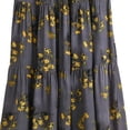 thumbnail image 4 of WRKEKC Flowy Skirts for Women Boho Floral Print Elastic Waist Beach Skirt with Ruffle Trim and Lightweight, 4 of 5