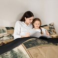 thumbnail image 4 of Castle Fairy Teens Vintage Wildlife Deer Bear Full Size Comforter Sets 3-Piece,Watercolor Rustic Cabin Pine Canoe Bedding Comforter Set,Tan Brown Black,Reversible,1 Comforter and 2 Pillowcases, 4 of 6