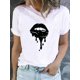 thumbnail image 3 of Camiseta estampada para mujer, ropa de manga corta, estilo de dibujos animados de animales, ropa bonita, Camiseta básica de moda, 3 of 5