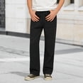 thumbnail image 2 of Clothes for Boys 6-7 Boys School Uniform Chino Pants Kids Elastic Waist Pull on Twill Pants with Pockets 6-15 Years, 2 of 3