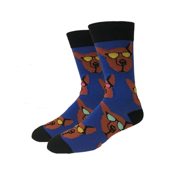 Retro German Shepherd One Size Fits Most Crew Socks