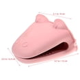 thumbnail image 2 of OULII 3Pcs High Heat Oven Mitts Hippo Shape Non-slip for Family Baking, 2 of 8