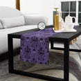 thumbnail image 5 of Halloween Cotton Linen Table Runner 13 x 90 inch Halloween Haunted House Pumpkins Purple Background Non-slip Rectangular Dining Table Decor for Wedding Party Holiday Dinner, 5 of 8