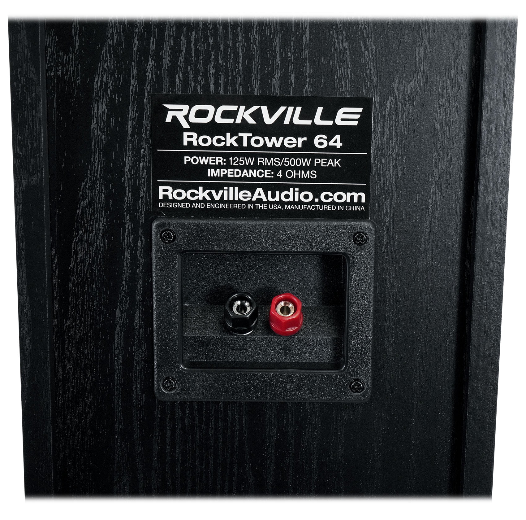 Rockville BLUAMP 150 Home Bluetooth Amplifier Receiver+(2) Black Tower Speakers