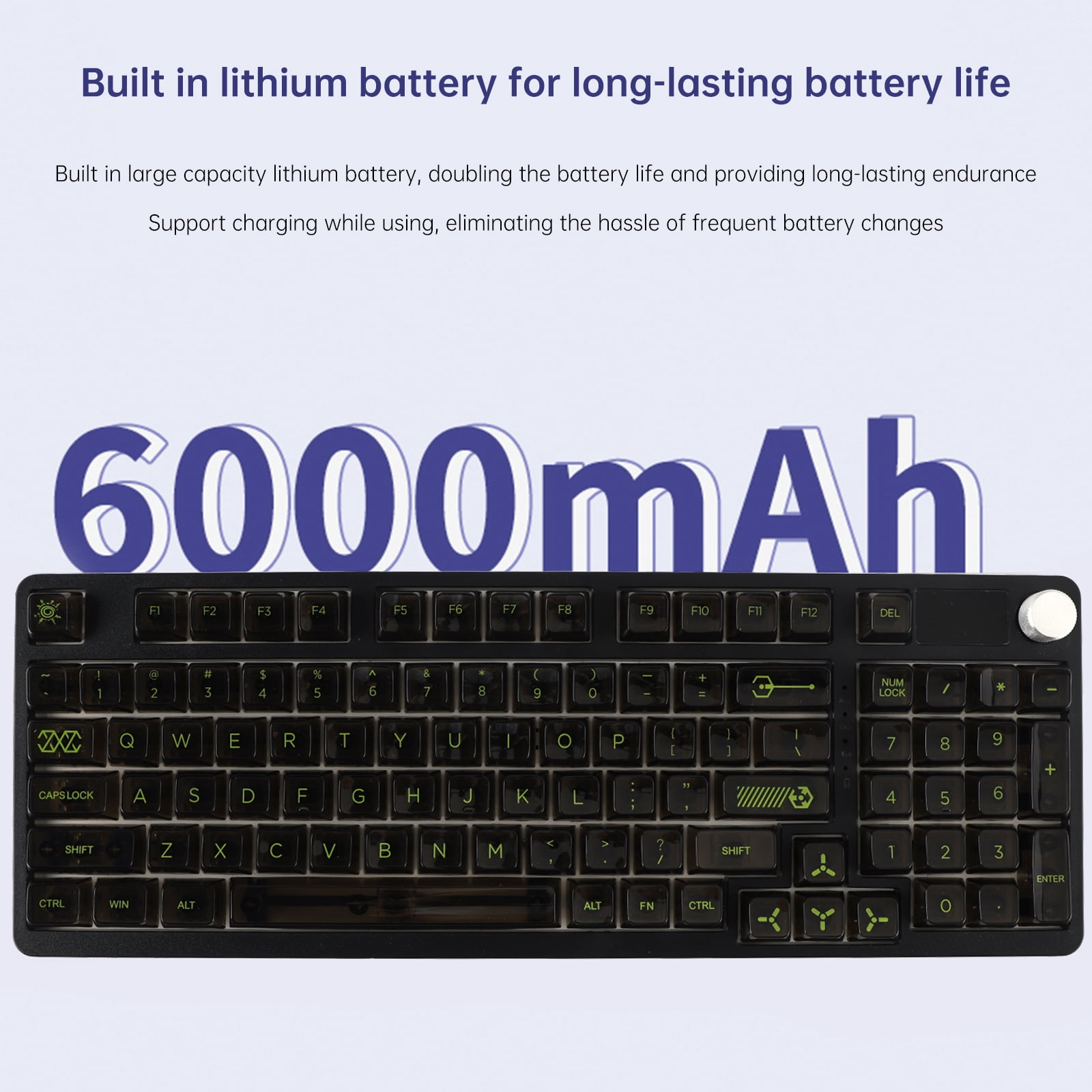 98-Key 2.4G Wireless Bluetooth Three-Mode Mechanical Keyboard DIY Customized RGB