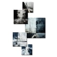 thumbnail image 3 of Designart "Urban Contrast Expressions" Road Wall Art Set Of 5 - Black Traditional Hallway Metal Art Print Set, 3 of 6
