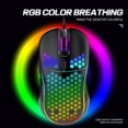 thumbnail image 4 of RGB lightweight gaming wired mouse with 7200 DPI, adjustable in 4 levels and 6 keys, programmable for PC/laptop, 4 of 9