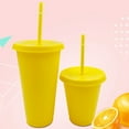 thumbnail image 6 of Christmas Straw Cup Festive Reusable PP Solid Color Drinking Tumbler with Lid for Home, 6 of 8