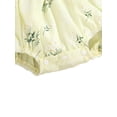 thumbnail image 4 of Caoirhny Newborn Summer Sleeveless Romper, Baby Girls Tie-up Plant Pattern U-shaped Neck Playsuit, 4 of 9