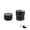 gloss black 23mm, variant on Adjustable Bed Risers With Nonslip Base Replacement For Furniture Legs Aluminum Alloy Support Feet