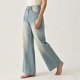 thumbnail image 6 of PBFRDSJ Women's Stretch Straight Denim Pants High Waisted Wide Leg Boyfriend Jeans Soft Casual Tummy Control Trousers with Pockets, 6 of 8