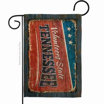 G142987-BO 13 x 18.5 in. Tennessee Vintage American State Garden Flag with Double-Sided Horizontal House Decoration Banner Yard Gift