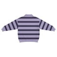 thumbnail image 2 of Ceisia Men's Vintage Waffle Knit Polo Sweater | Loose Drop-Shoulder Color Block Striped Long Sleeve Pullover Gifts, 2 of 5