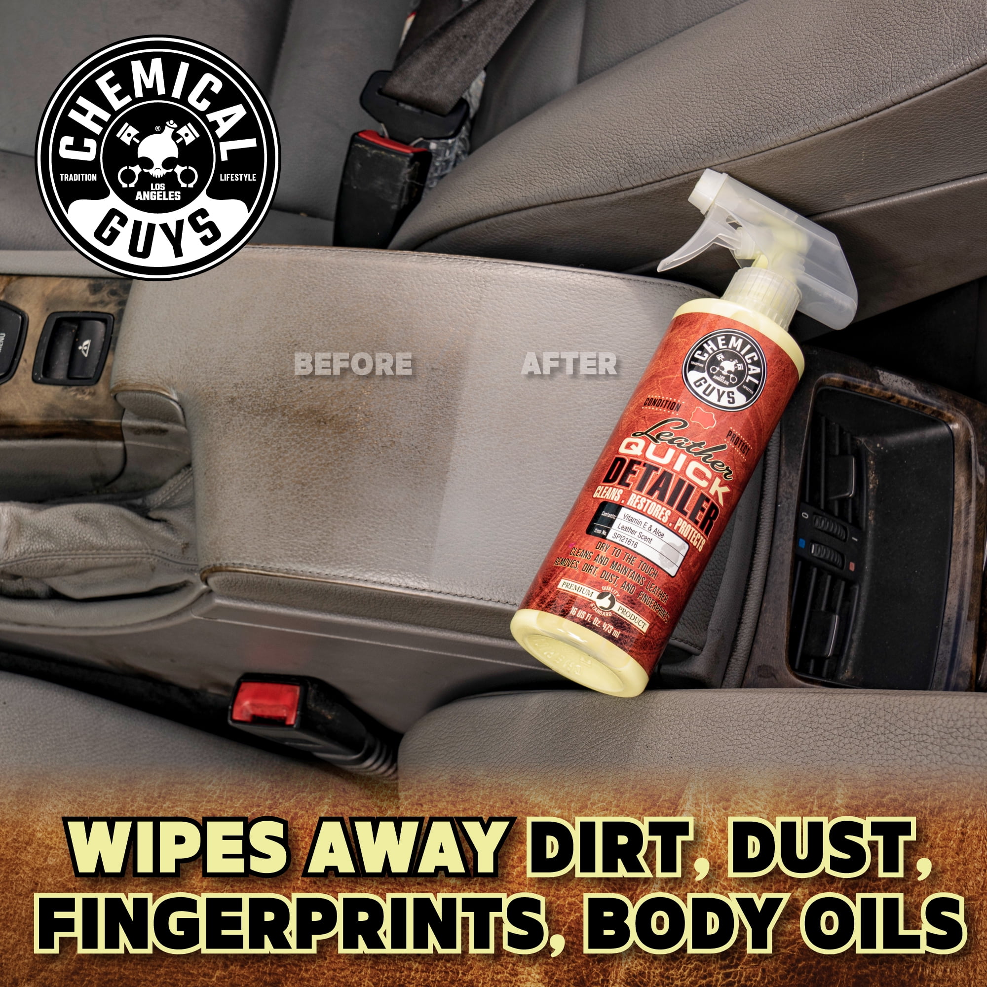 Chemical Guys WAC_202_16 Speed Wipe Quick Detailer, Safe for Cars, Trucks,  SUVs, Motorcycles, RVs & More, 16 fl oz, Cherry Scent : Everything Else 