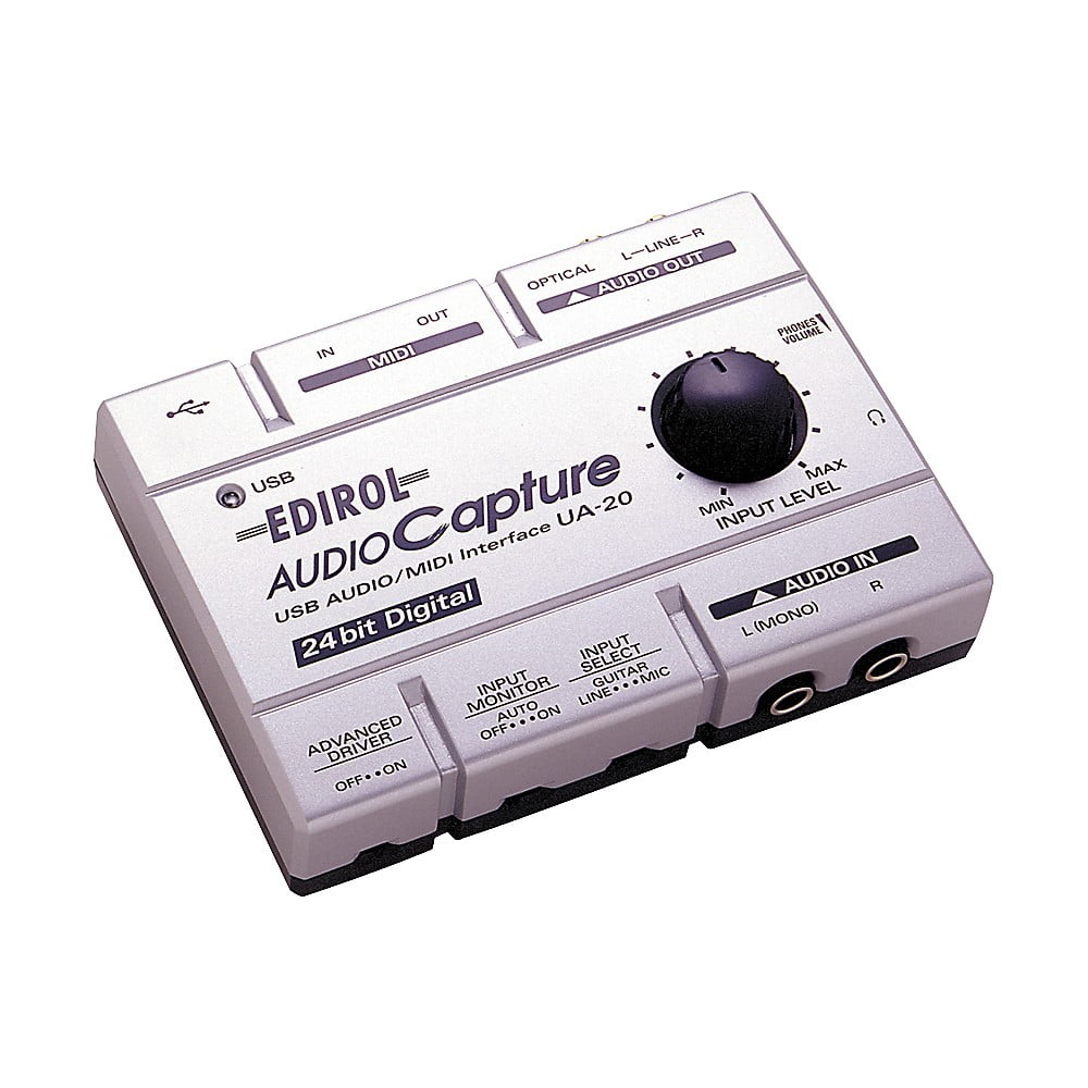 Edirol UA20 24Bit USB Digital Audio and MIDI Interface